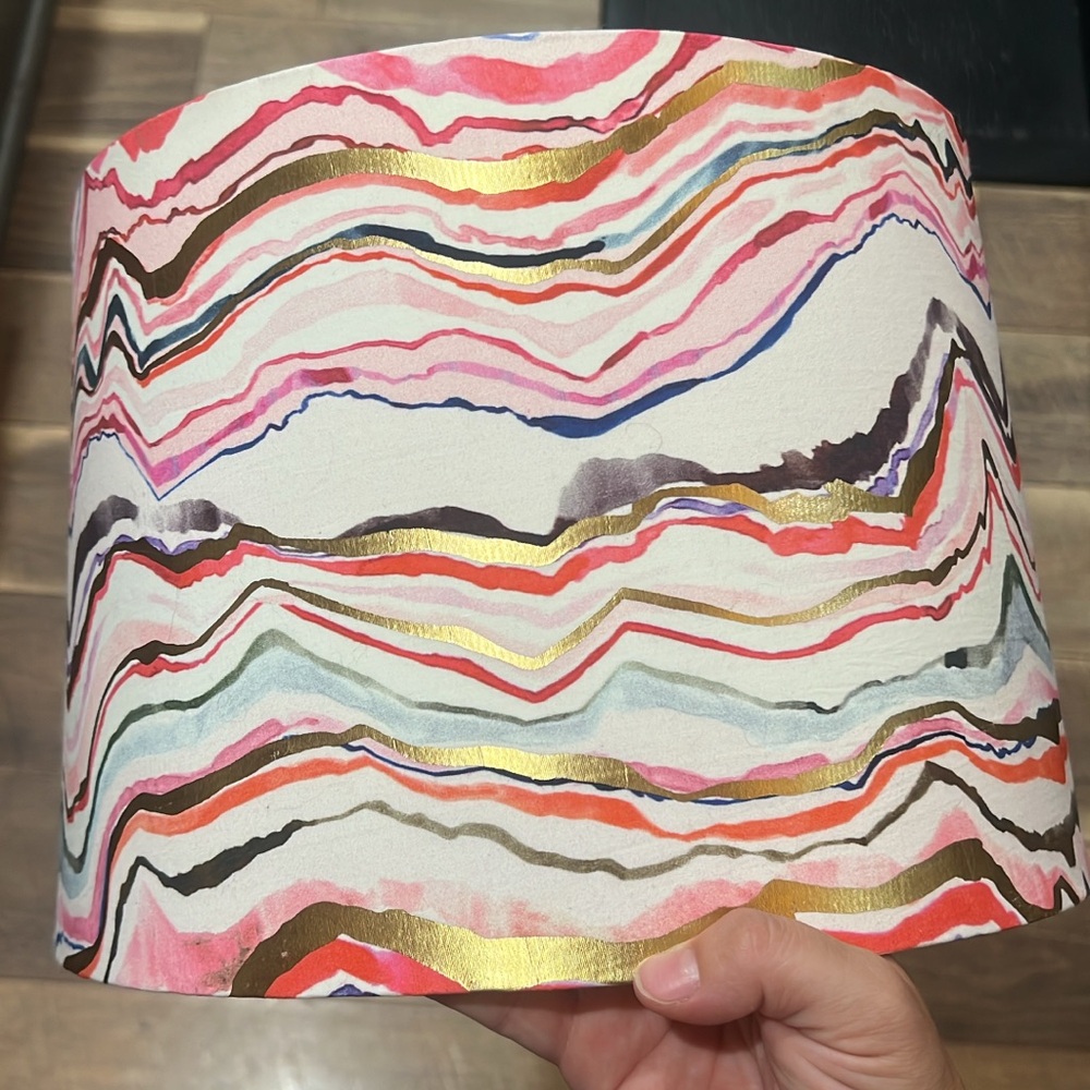 Anthropologie Multicolor and Gold Lampshade